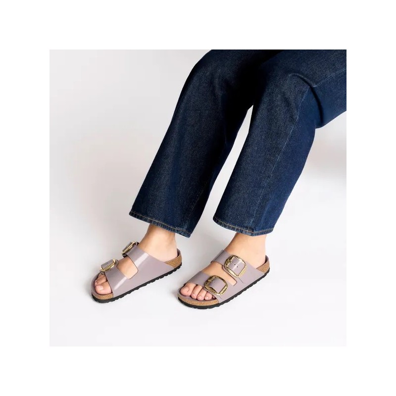 Birkenstock Arizona Big Buckle high shine faded purple ozko kopito 1029762