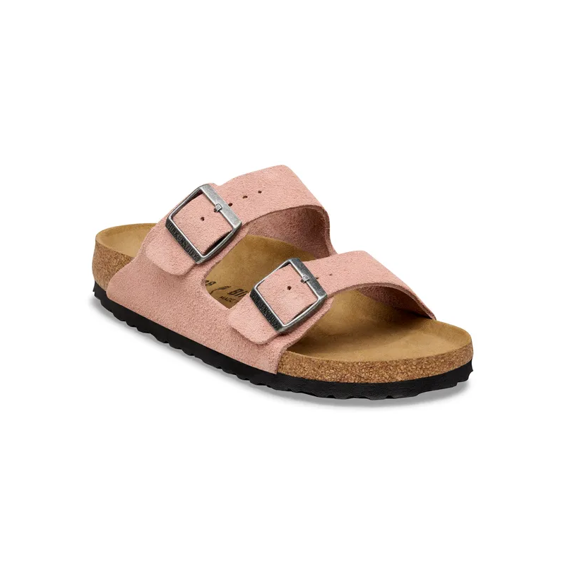 Birkenstock Arizona ženski natikač semiš roza regular kopito 1031619