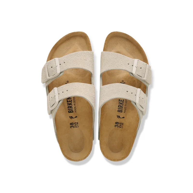 Birkenstock Arizona ženski natikač semiš oyster svetlo bež regular kopito 1031638
