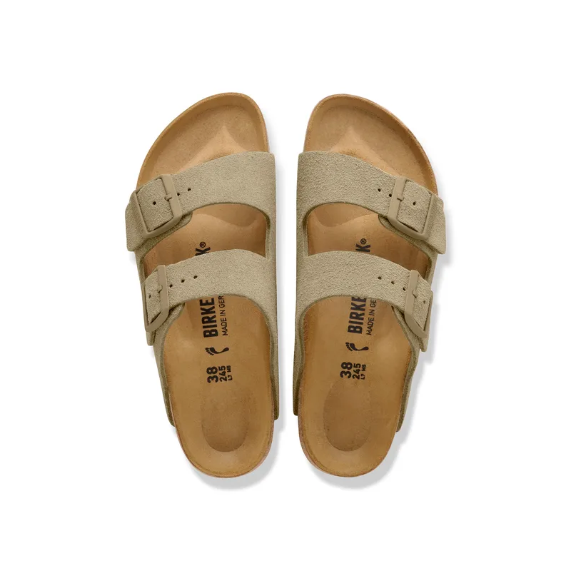 Birkenstock Arizona natikač semiš faded khaki regular 1031998