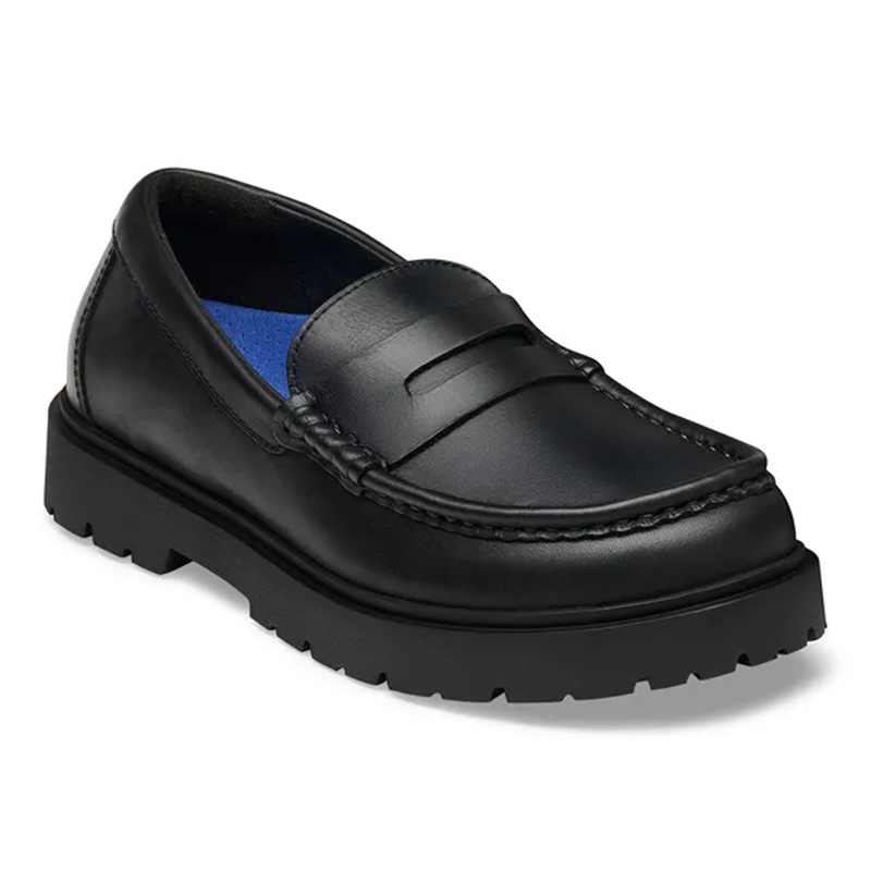 Birkenstock Highwood loafer ženski mokasin v oljenem usnju in v črni barvi regular kopito 1032594