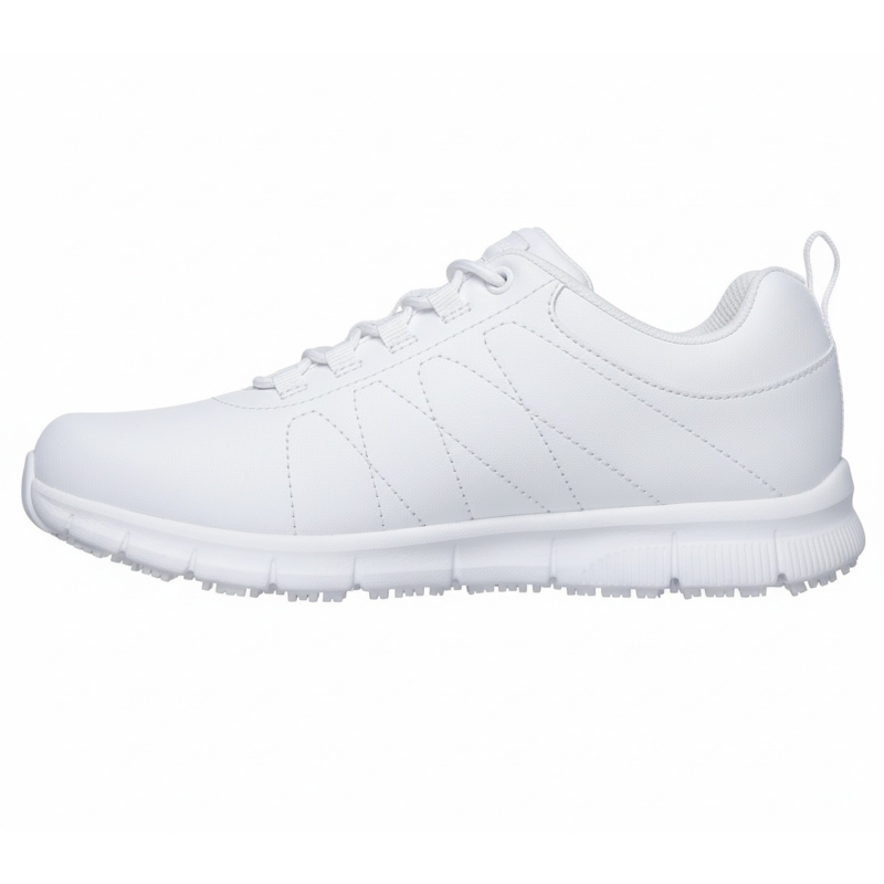 Skechers work Nampa - Beja ženski superg v beli barvi