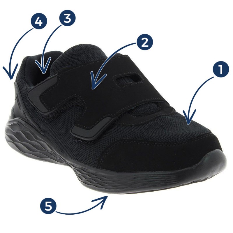 Podowell moški superg Verano črni 07215