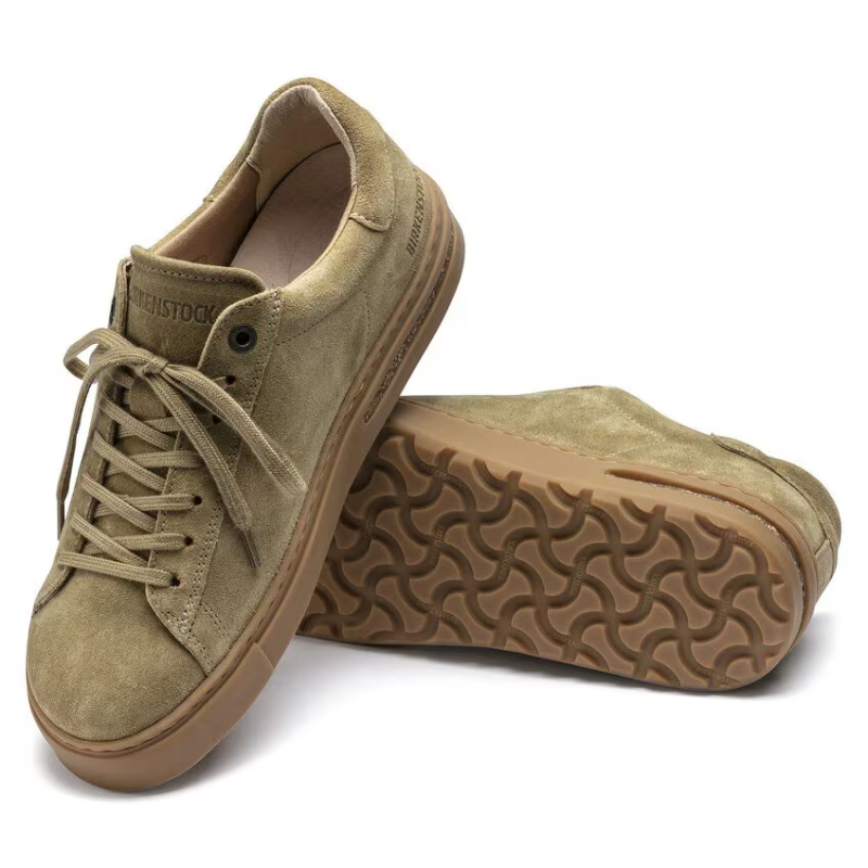 Birkenstock čevlji Bend low semiš usnje Faded Khaki 1017725