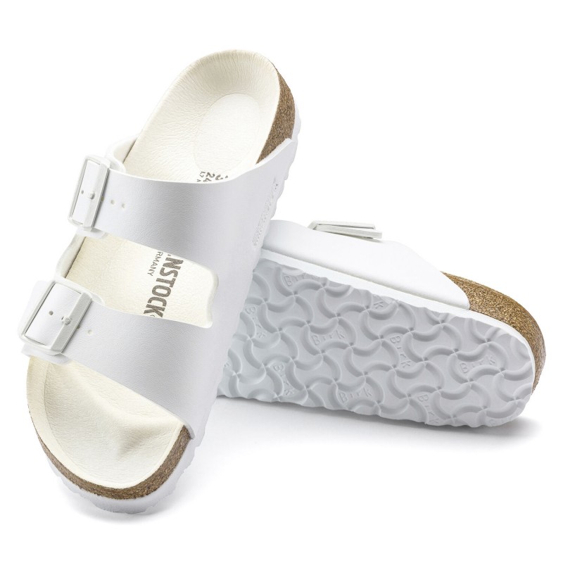 Birkenstock Arizona Birkoflor beli unisex natikači 1019046.Ozko kopito