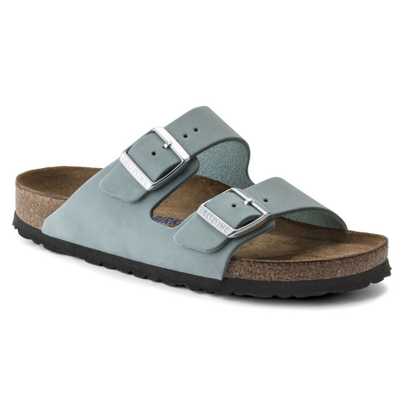 Birkenstock Arizona sunjeni ženski natikači faded aqua 1021399