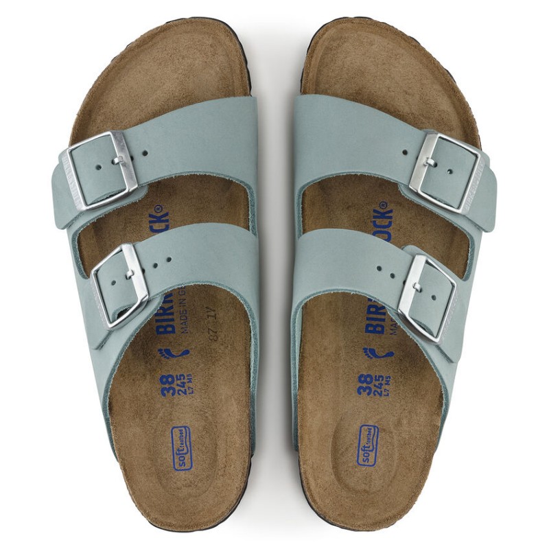 Birkenstock Arizona sunjeni ženski natikači faded aqua 1021399