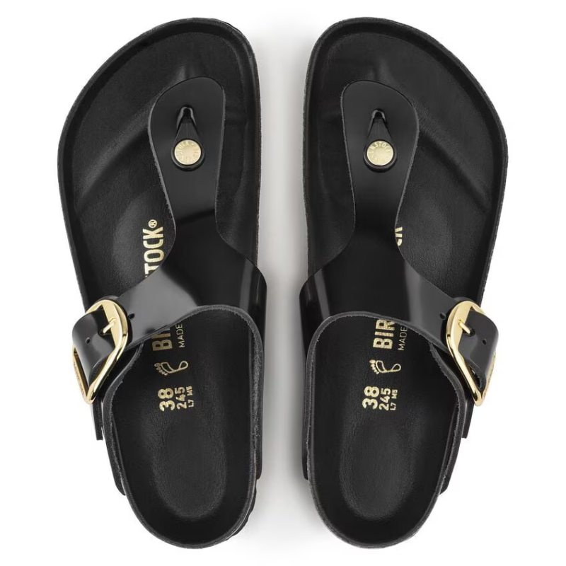 Birkenstock Gizeh Big Buckle High Shine Black regular 1021467