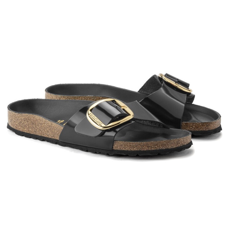 Birkenstock Madrid BB high shine črni regular 1022541