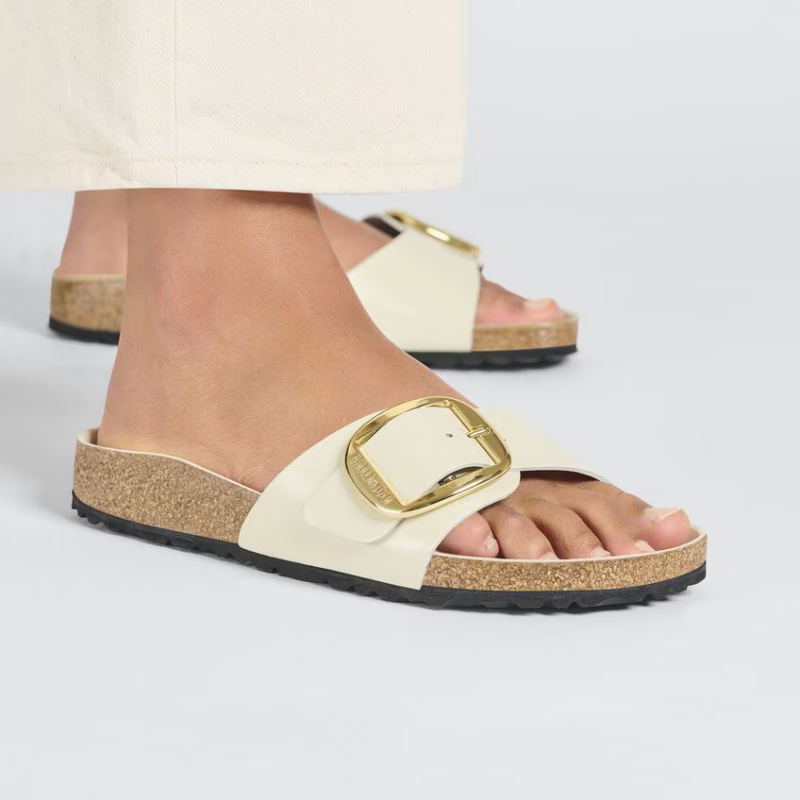  Birkenstock Madrid BB ozko kopito High Shine Ecru 1025298