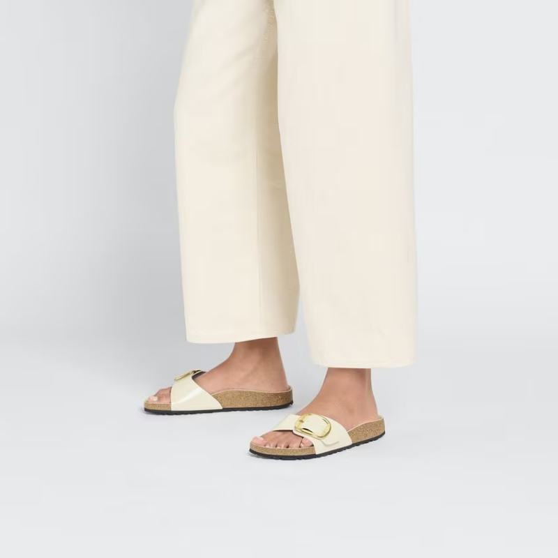  Birkenstock Madrid BB ozko kopito High Shine Ecru 1025298