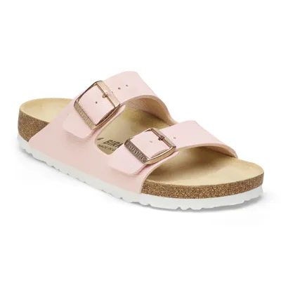 Birkenstock Arizona ženski natikač regular roza barve z potiskom 1026467