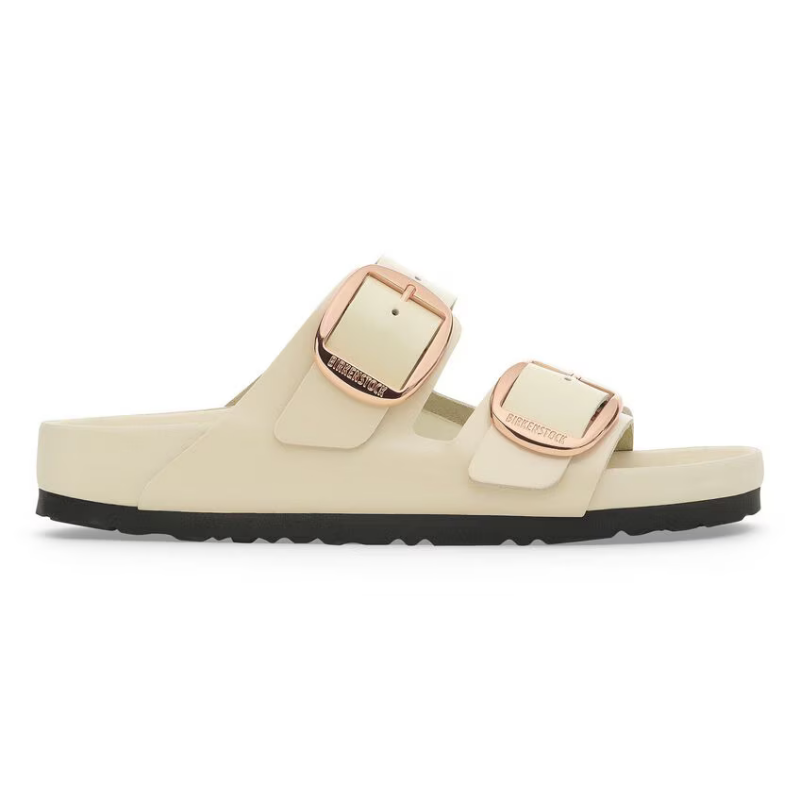 Birkenstock Arizona Big Buckle High-Shine-Ecru Premium Regular 1027779