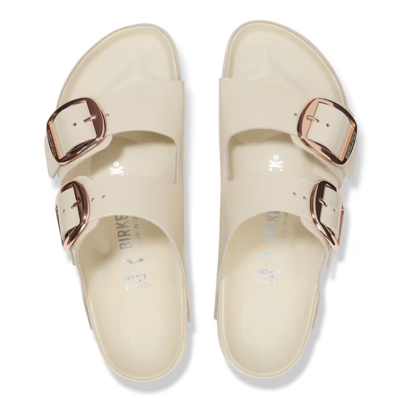 Birkenstock Arizona Big Buckle High-Shine-Ecru Premium Regular 1027779