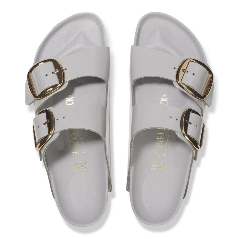 Birkenstock Arizona Big Buckle high shine stone coin regular 1029346