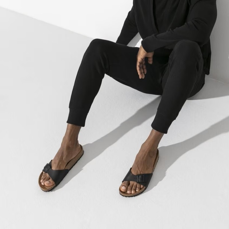 Birkenstock Madrid birkoflor filc ozko kopito črni 040793