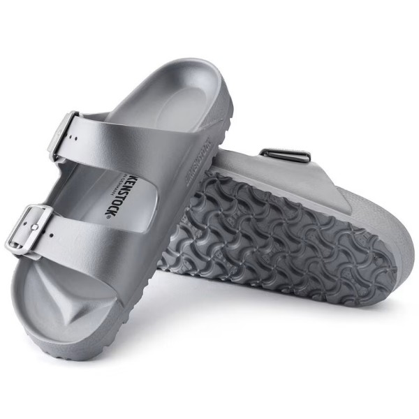 Birkenstock Arizona EVA  ženski natikači srebrni ozko kopito 1003491