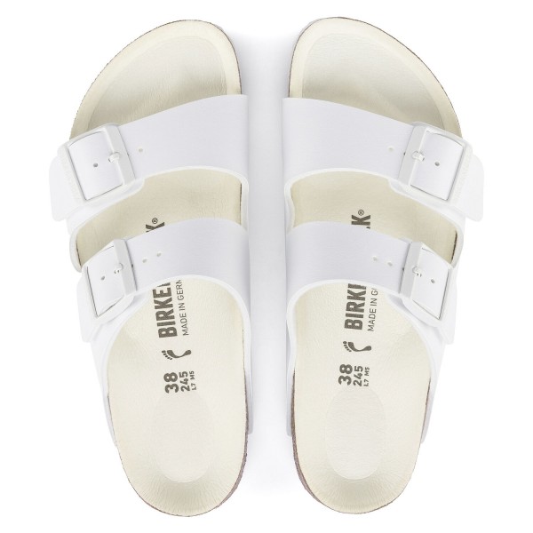 Birkenstock Arizona Birkoflor beli unisex natikači 1019046.Ozko kopito