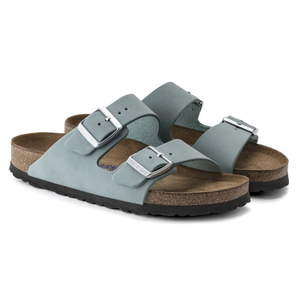 Birkenstock Arizona sunjeni ženski natikači faded aqua 1021399