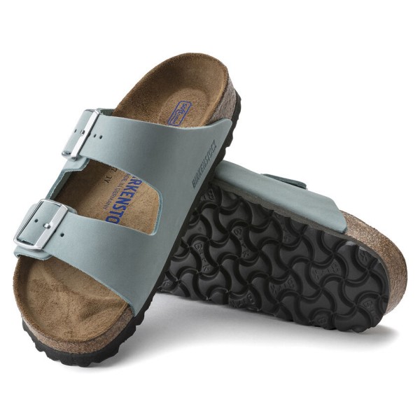 Birkenstock Arizona sunjeni ženski natikači faded aqua 1021399