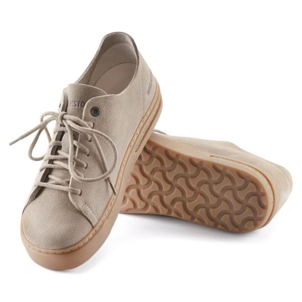 Birkenstock čevlji Bend Low Decon semiš usnje Gray Taupe 1024633