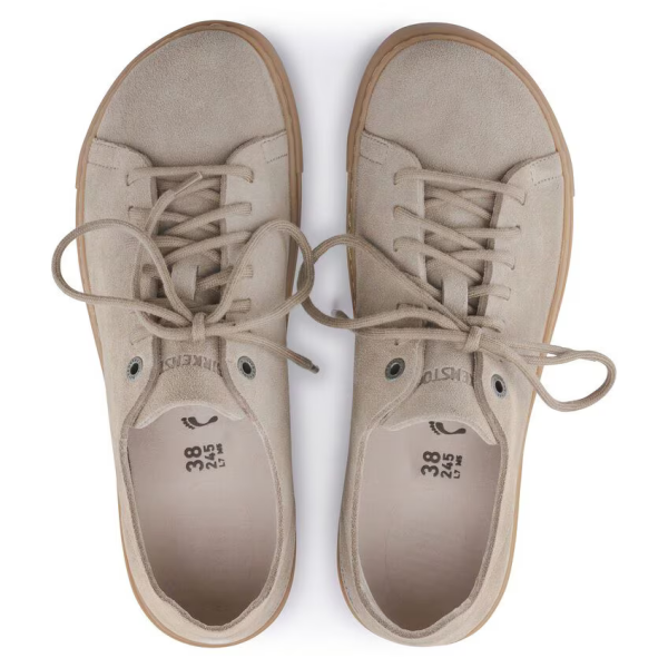 Birkenstock čevlji Bend Low Decon semiš usnje Gray Taupe 1024633