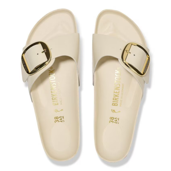  Birkenstock Madrid BB ozko kopito High Shine Ecru 1025298