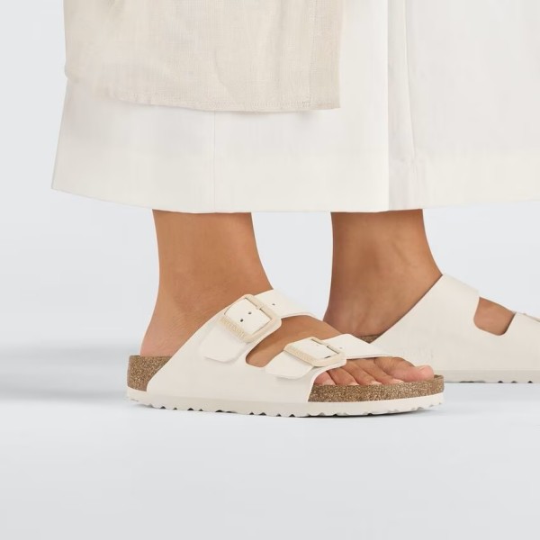 Birkenstock Arizona ženski natikač Birkoflor filc eggshell regular kopito 1027346 