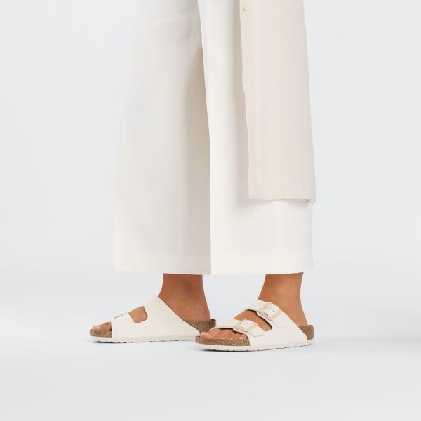 Birkenstock Arizona ženski natikač Birkoflor filc eggshell regular kopito 1027346 