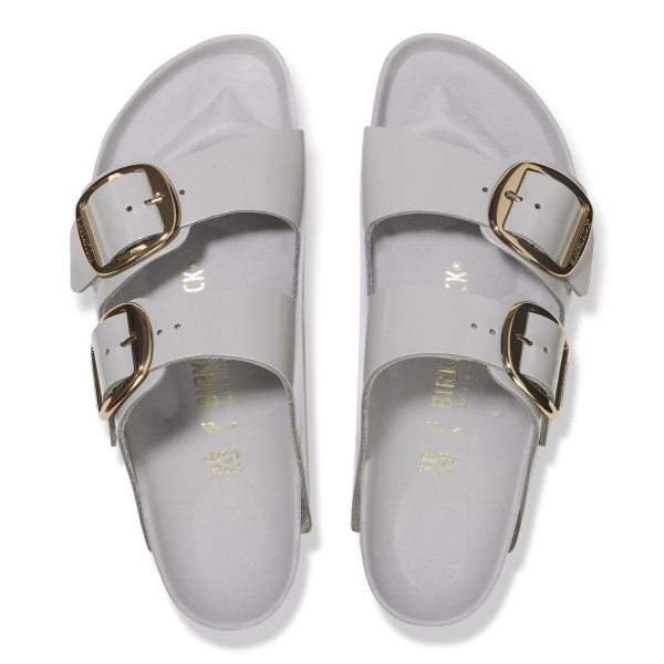 Birkenstock Arizona Big Buckle high shine stone coin regular 1029346
