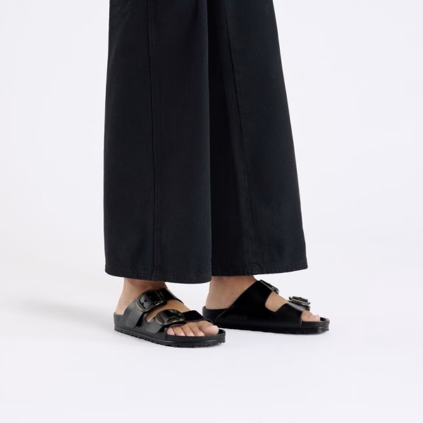 Birkenstock Arizona EVA big buckle ženski natikači črni ozko kopito 1029641