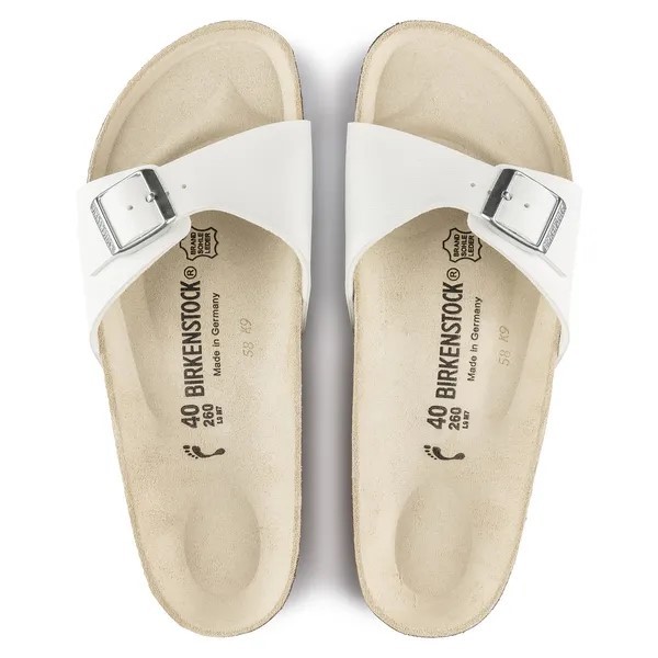 Birkenstock Madrid birkoflor filc beli ozko kopito 040733