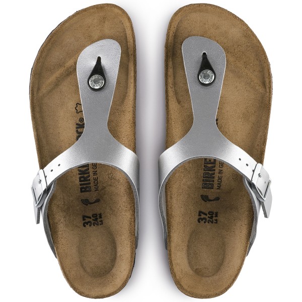 Birkenstock Gizeh ženski natikač srebrni 43851