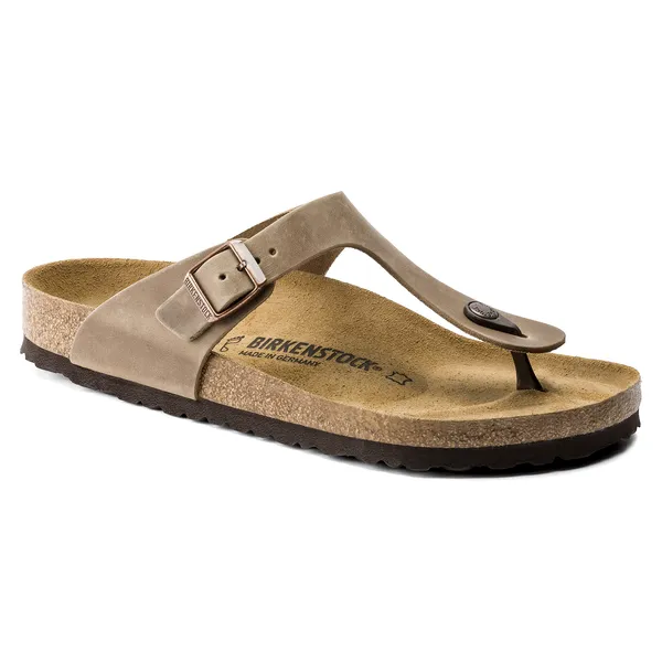 Birkenstock Gizeh unisex natikači oljeno usnje regular 943811