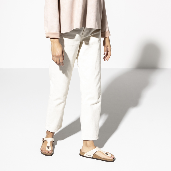 Birkenstock Gizeh birkoflor graceful pearl white regular 943871