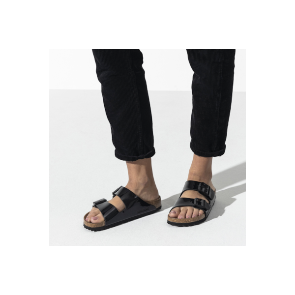 Birkenstock Arizona Birkoflor lak črni regular 1005291