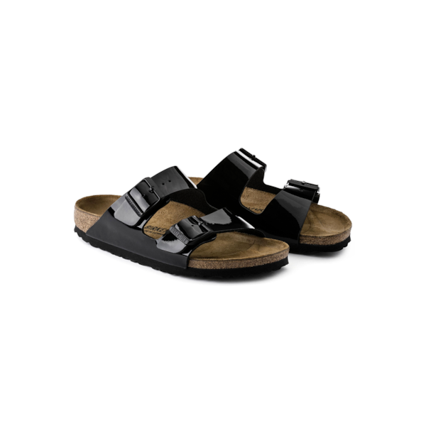 Birkenstock Arizona Birkoflor lak črni regular 1005291