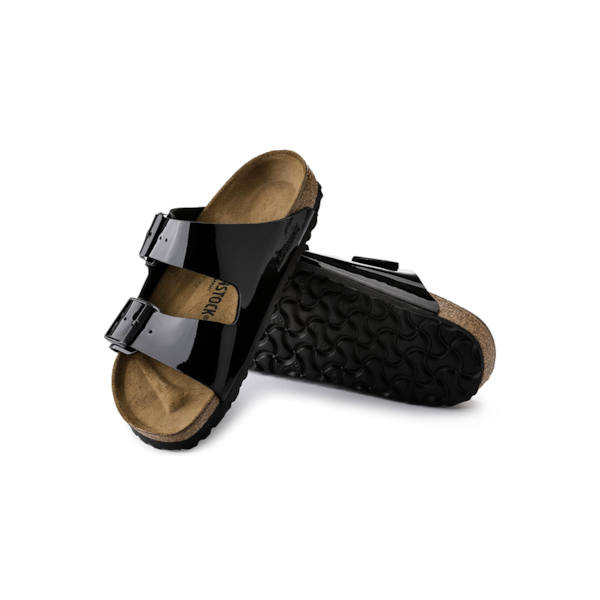 Birkenstock Arizona Birkoflor lak črni regular 1005291