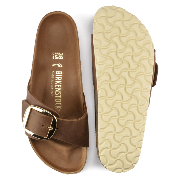  Birkenstock Madrid BB ozko kopito oljeno usnje cognac 1006525