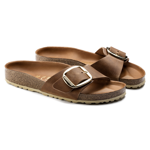  Birkenstock Madrid BB ozko kopito oljeno usnje cognac 1006525