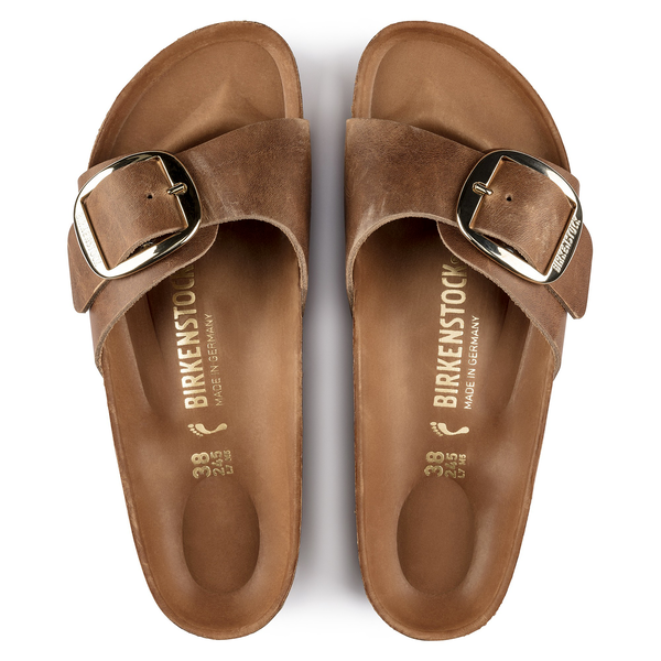  Birkenstock Madrid BB ozko kopito oljeno usnje cognac 1006525