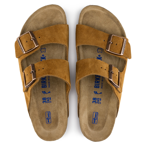 Birkenstock Arizona natikač semiš mink mehak vložek regular 1009526 