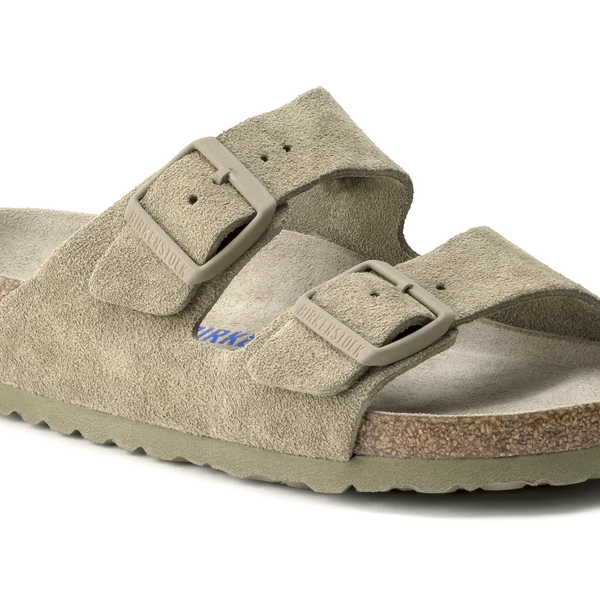 Birkenstock Arizona natikač semiš faded khaki mehak vložek regular 1019045