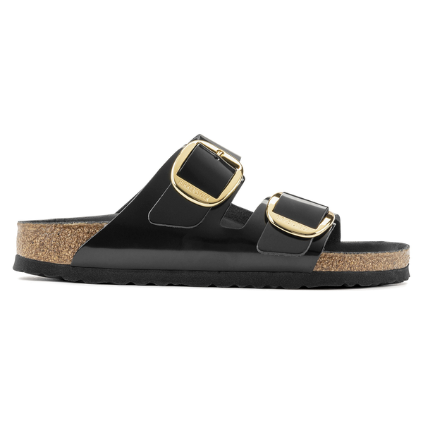 Birkenstock Arizona Big Buckle high shine črni regular 1021471