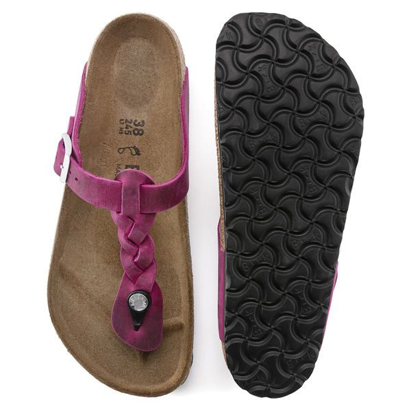 Birkenstock Gizeh Pleteni natikači v fuksija barvi 1023991