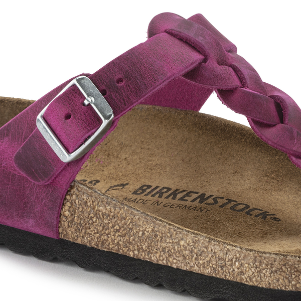 Birkenstock Gizeh Pleteni natikači v fuksija barvi 1023991