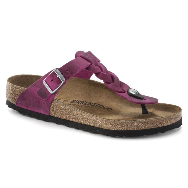 Birkenstock Gizeh Pleteni natikači v fuksija barvi 1023991