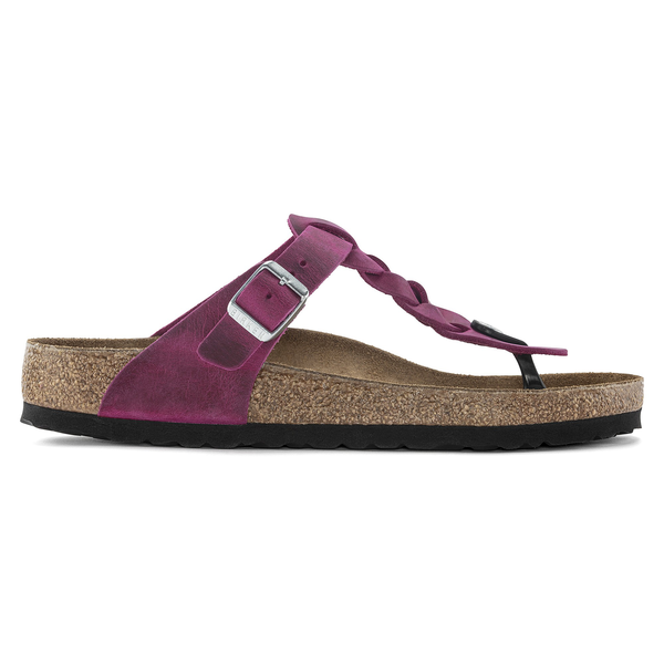 Birkenstock Gizeh Pleteni natikači v fuksija barvi 1023991