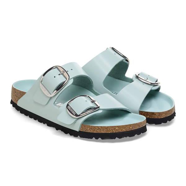 Birkenstock Arizona Big Buckle high shine surf green regular 1026489