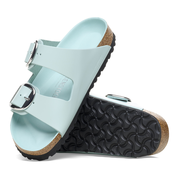 Birkenstock Arizona Big Buckle high shine surf green regular 1026489